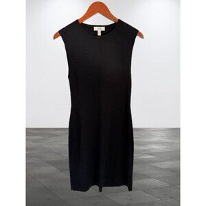 COS Womens Black Sleeveless Ribbed Knit Dress Simple Preppy Classic To Layer - S